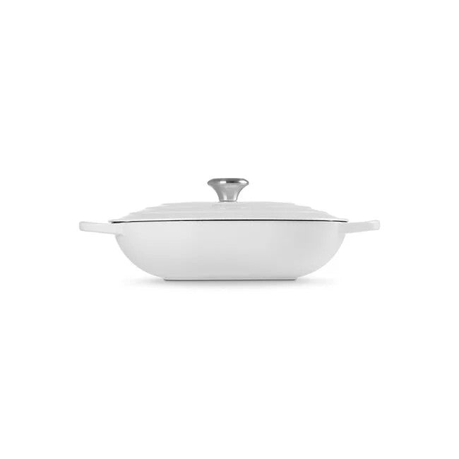 Le Creuset Enameled Cast Iron 3.75 qt. Covered Oval Casserole - White