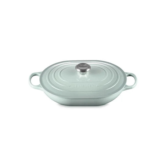 Le Creuset Enameled Cast Iron 3.75 qt. Covered Oval Casserole - Sea Salt