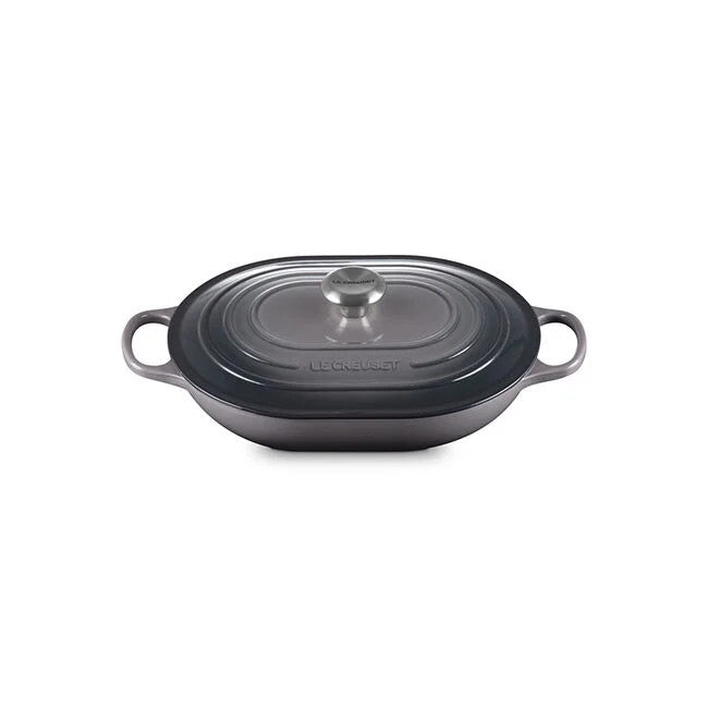 Le Creuset Enameled Cast Iron 3.75 qt. Covered Oval Casserole - Oyster