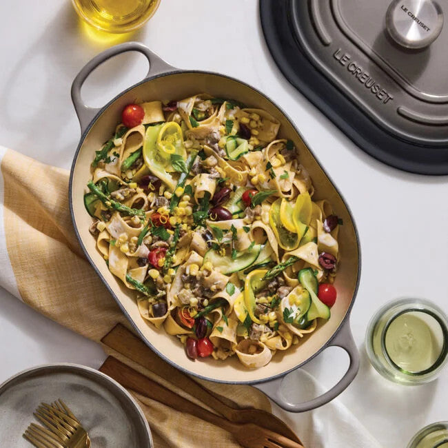 Le Creuset Enameled Cast Iron 3.75 qt. Covered Oval Casserole - Oyster