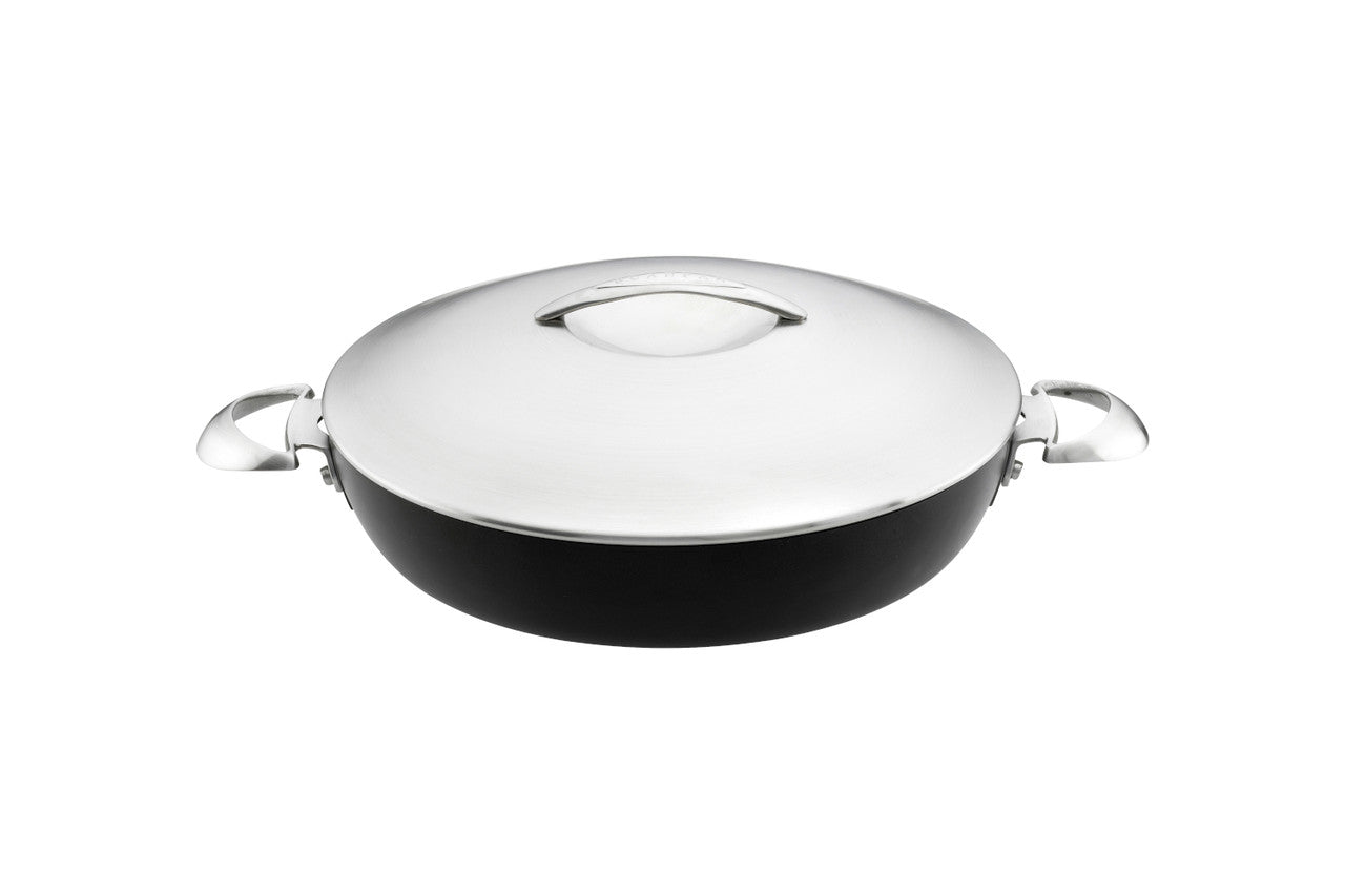 Scanpan Professional Nonstick 4.25 qt. Chef's Pan with Steel Lid