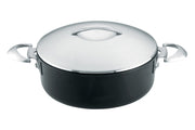Scanpan Professional Nonstick 4.5 qt. Low Sauce Pot with Steel Lid