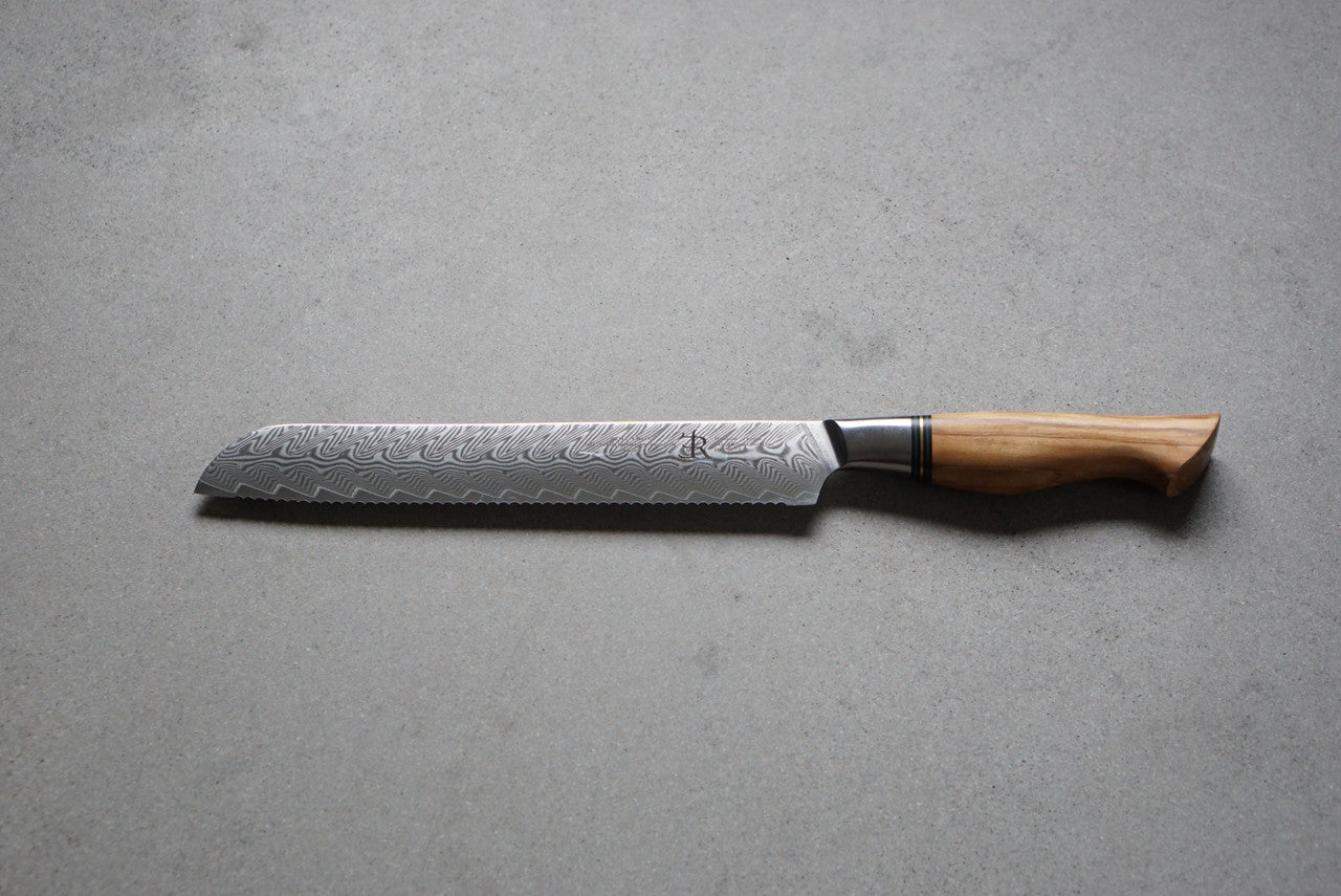 Ryda ST650 Damascus 9 inch Bread Knife