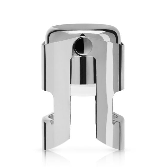 True Brands Chrome Champagne Stopper