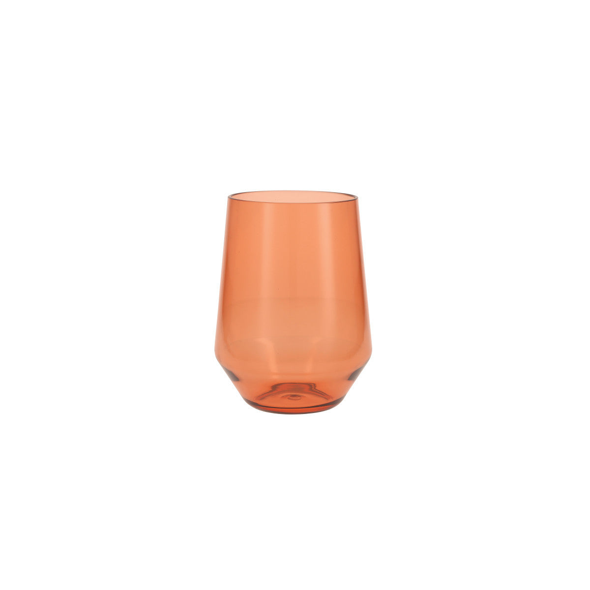 Fortessa Sole Acrylic Stemless Wine Glass, 19 oz. - Terra Cotta