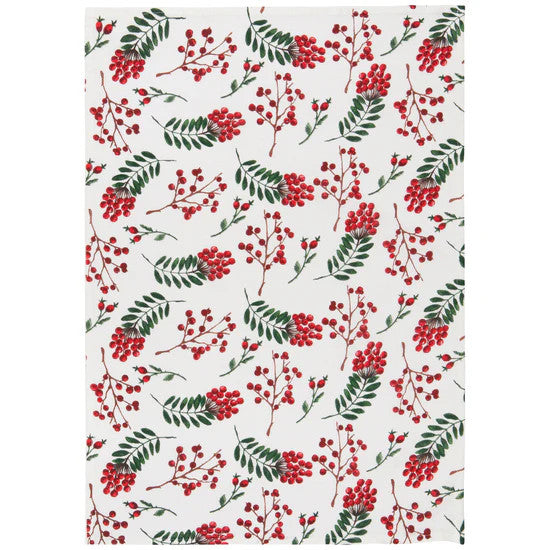 Now Designs Winterberry Bakers Flour Sack Dish Towels - Set of 3