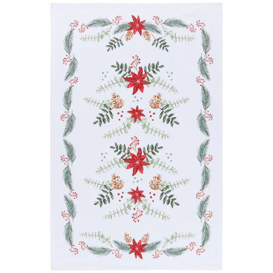Now Designs Printed Dish Towel - Poinsettia